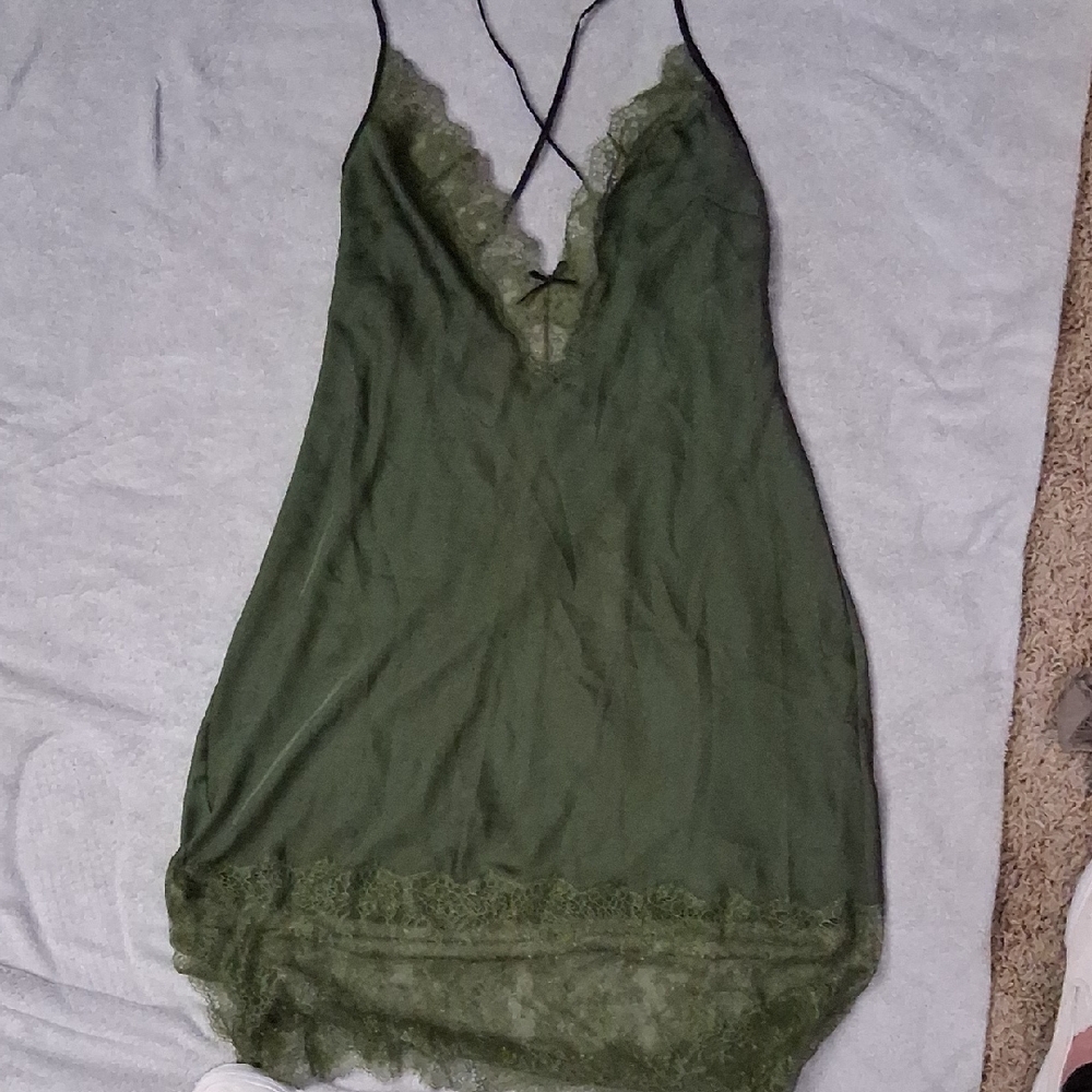 Victoria's Secret Olive Lace Camisole